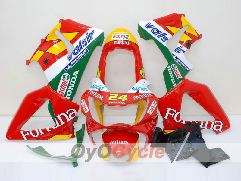 Spritzverkleidungssatz für 00-01 CBR900RR 929 - Rot, Gelb - Fortuna #OYO87902702 Hauptbild