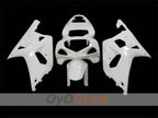 Unlackiertes Einspritzverkleidungs-Kit für 00-02 GSX R1000 - Weiß - Werksstil #OYO87903188