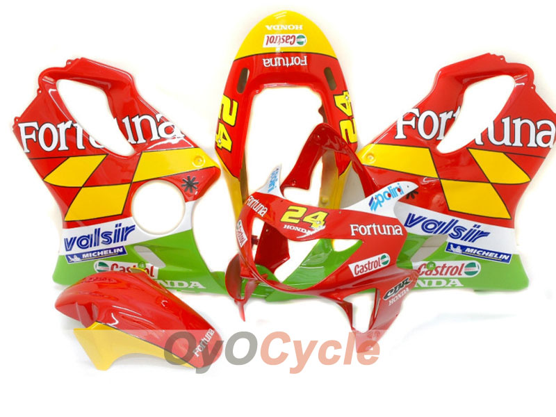 Verkleidungssatz für Einspritzermodelle der CBR600F4 99-00 - Rot, Gelb - Castrol #OYO87900112 Hauptbild