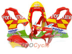 Verkleidungssatz für Einspritzermodelle der CBR600F4 99-00 - Rot, Gelb - Castrol #OYO87900112