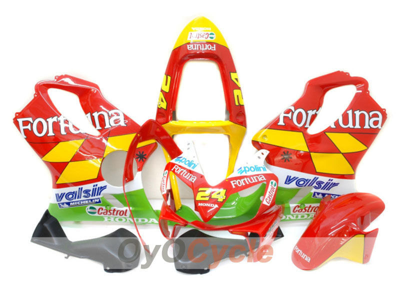 Einspritzverkleidungssatz für 01-03 CBR600F4i - Rot, Gelb - Castrol #OYO87900156
