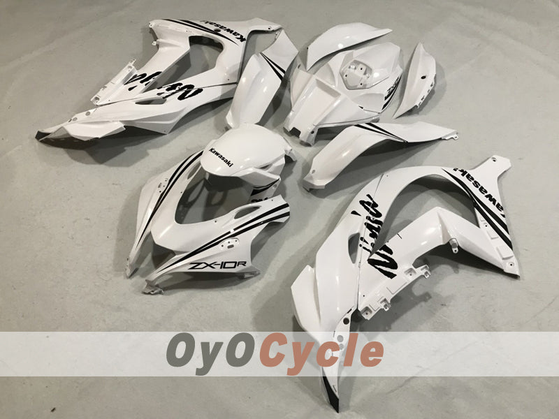 Spritzguss-Verkleidungssatz für 16-20 NINJA ZX-10R - Weiß - Werksstil #OYO87914606 Hauptbild