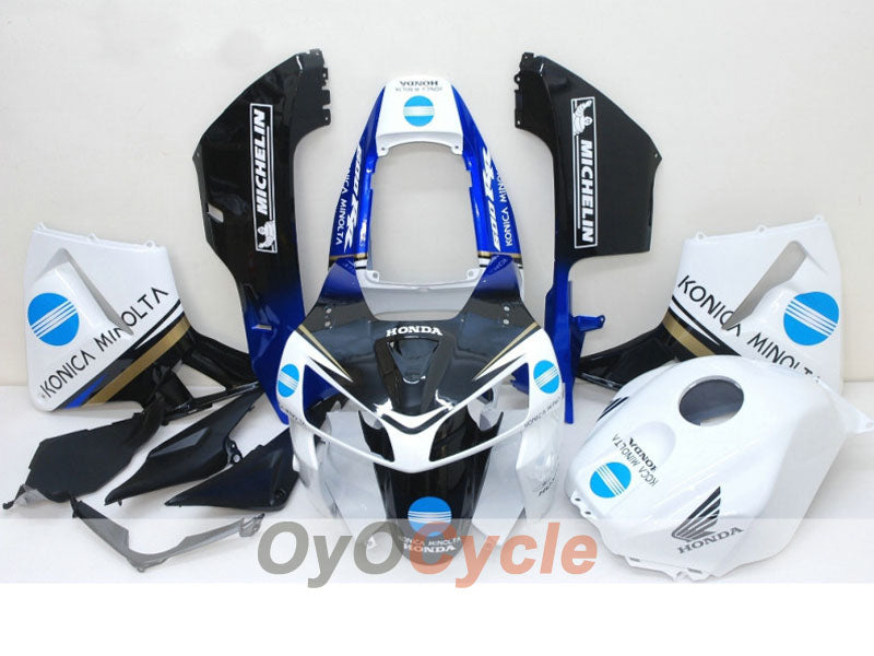 Verkleidungssatz für Einspritzermodelle 05-06 CBR600RR - Weiß, Schwarz - Konica Minolta, MICHELIN #OYO87900254 Hauptbild