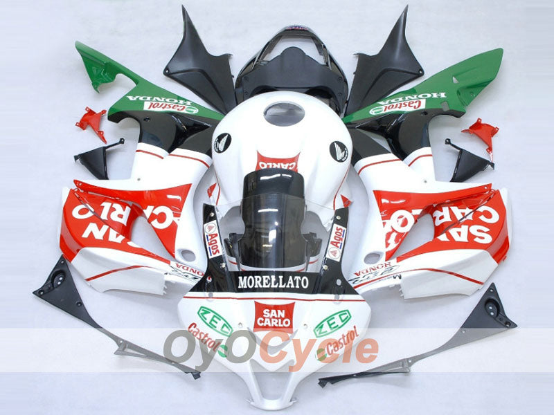 Einspritzverkleidungssatz für CBR600RR 07-08 - Rot, Weiß - San Carlo #OYO87900435 Hauptbild