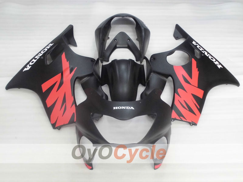 Verkleidungssatz für Einspritzmodelle 99-00 CBR600F4 - Rot, Schwarz, Matt - Werksstil #OYO87900117 Zweitbild