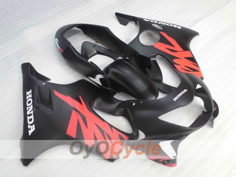 Verkleidungssatz für Einspritzmodelle 99-00 CBR600F4 - Rot, Schwarz, Matt - Werksstil #OYO87900117 Hauptbild