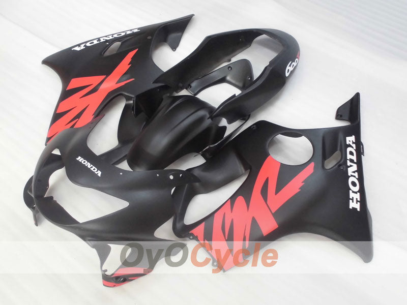 Verkleidungssatz für Einspritzmodelle 99-00 CBR600F4 - Rot, Schwarz, Matt - Werksstil #OYO87900117