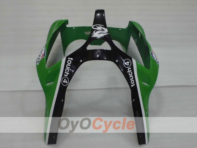 Einspritzverkleidungssatz für 00-02 NINJA ZX-6R - Grün, Schwarz - Nakano #OYO87901730