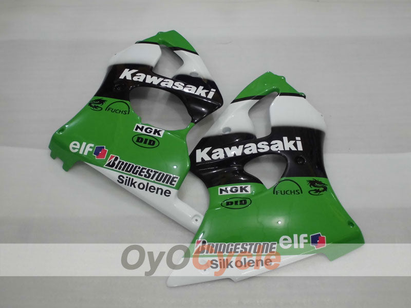 Einspritzverkleidungssatz für 00-02 NINJA ZX-6R - Grün, Schwarz - Nakano #OYO87901730