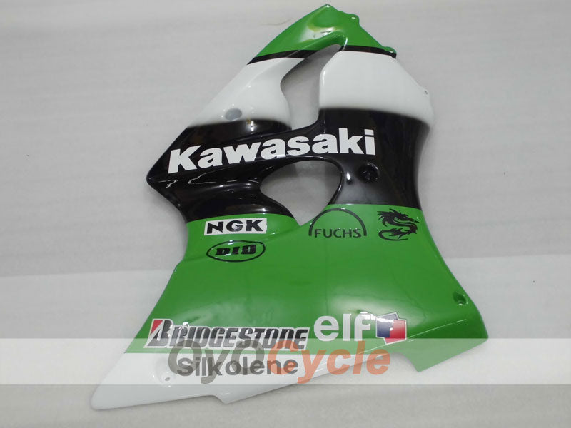Einspritzverkleidungssatz für 00-02 NINJA ZX-6R - Grün, Schwarz - Nakano #OYO87901730