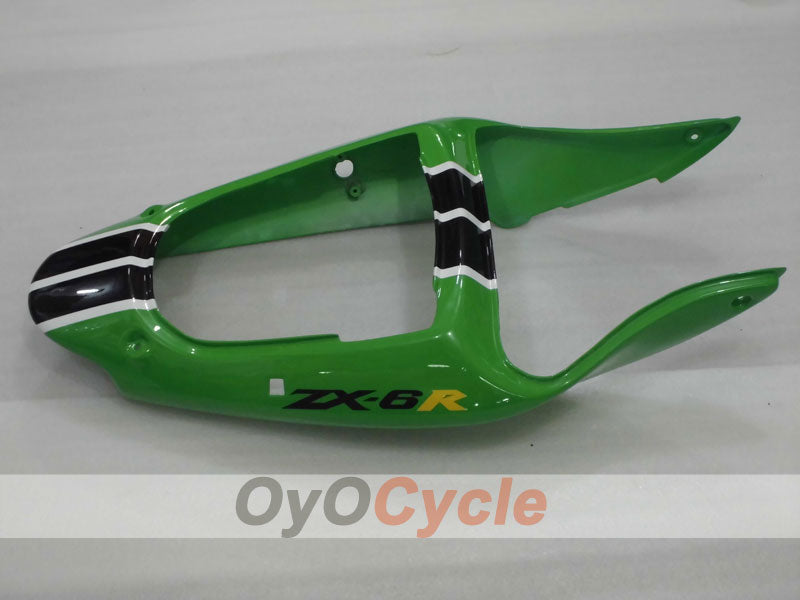 Einspritzverkleidungssatz für 00-02 NINJA ZX-6R - Grün, Schwarz - Nakano #OYO87901730