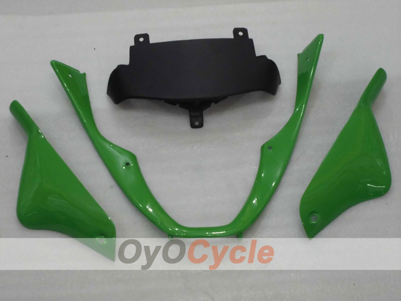 Einspritzverkleidungssatz für 00-02 NINJA ZX-6R - Grün, Schwarz - Nakano #OYO87901730