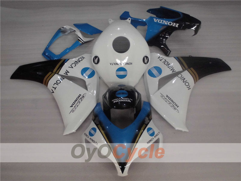 Verkleidungssatz für Einspritzmodelle für CBR1000RR 08-11 - Blau, Weiß - Konica Minolta #OYO87900691