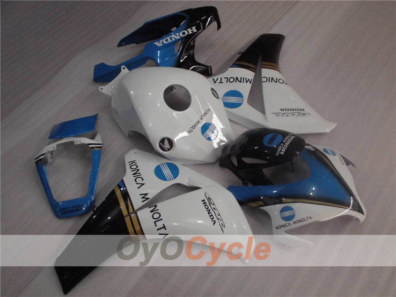 Verkleidungssatz für Einspritzmodelle für CBR1000RR 08-11 - Blau, Weiß - Konica Minolta #OYO87900691