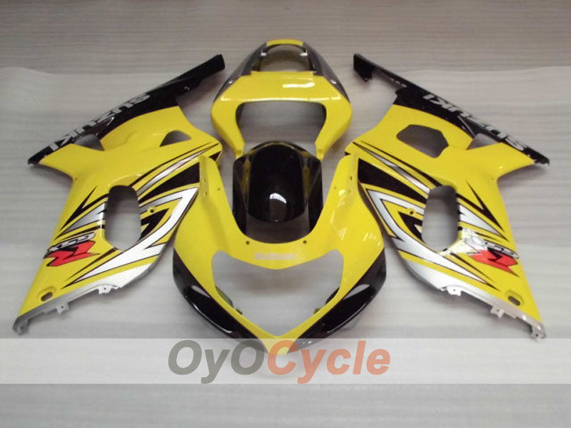 Verkleidungssatz für Einspritzmodelle 01-03 GSX R600 - Gelb, Schwarz - Werksstil #OYO87905094
