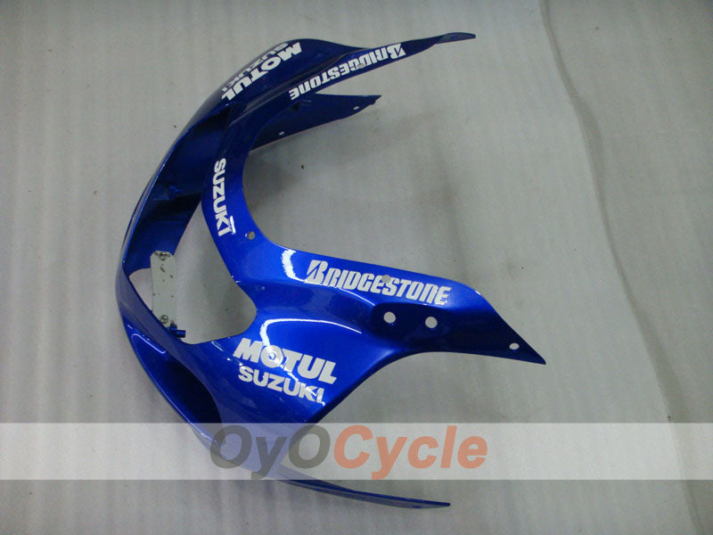 Verkleidungssatz für 01-03 GSX R600, Spritzguss - Blau, Weiß - MOTUL #OYO87905087