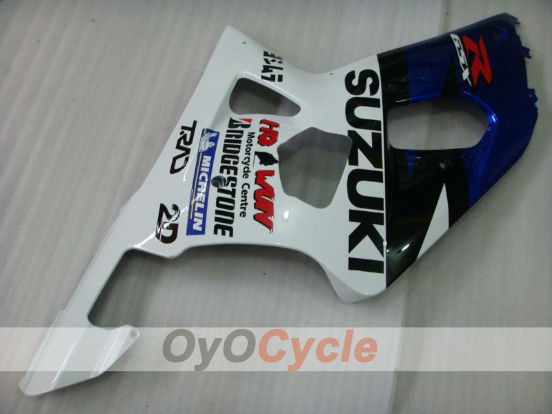 Verkleidungssatz für 01-03 GSX R600, Spritzguss - Blau, Weiß - MOTUL #OYO87905087
