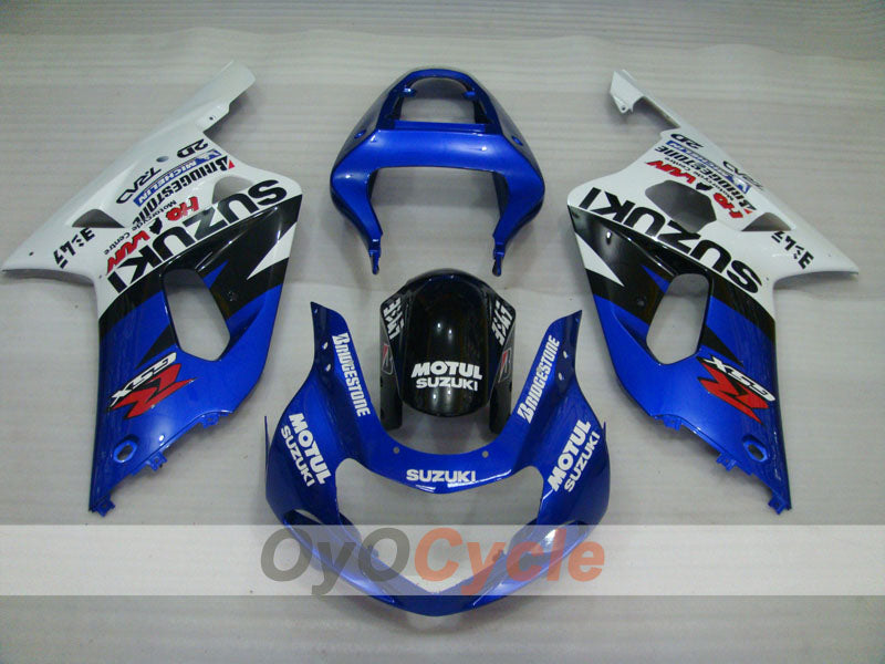 Einspritzverkleidungssatz für GSX R750, Baujahr 00-03 - Blau, Weiß - MOTUL #OYO87905142 Zweitbild