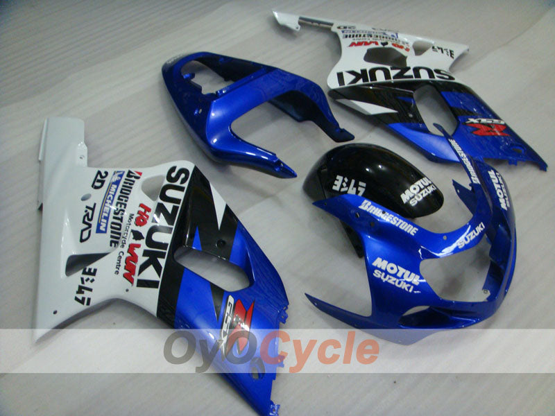 Einspritzverkleidungssatz für GSX R750, Baujahr 00-03 - Blau, Weiß - MOTUL #OYO87905142 Hauptbild
