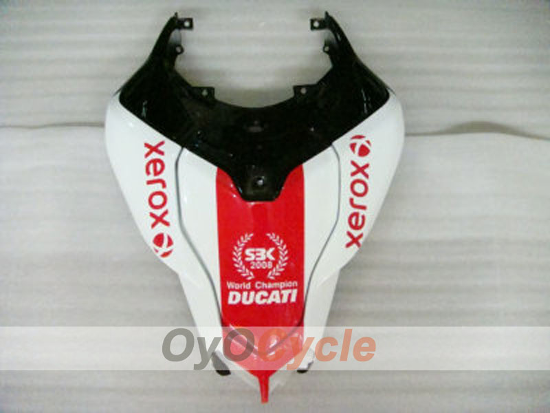 Einspritzverkleidungssatz für Ducati 1098, Baujahre 07-09 - Rot, Weiß - Xerox #OYO87902232