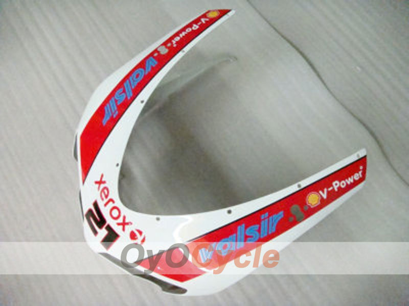 Einspritzverkleidungssatz für Ducati 1098, Baujahre 07-09 - Rot, Weiß - Xerox #OYO87902232