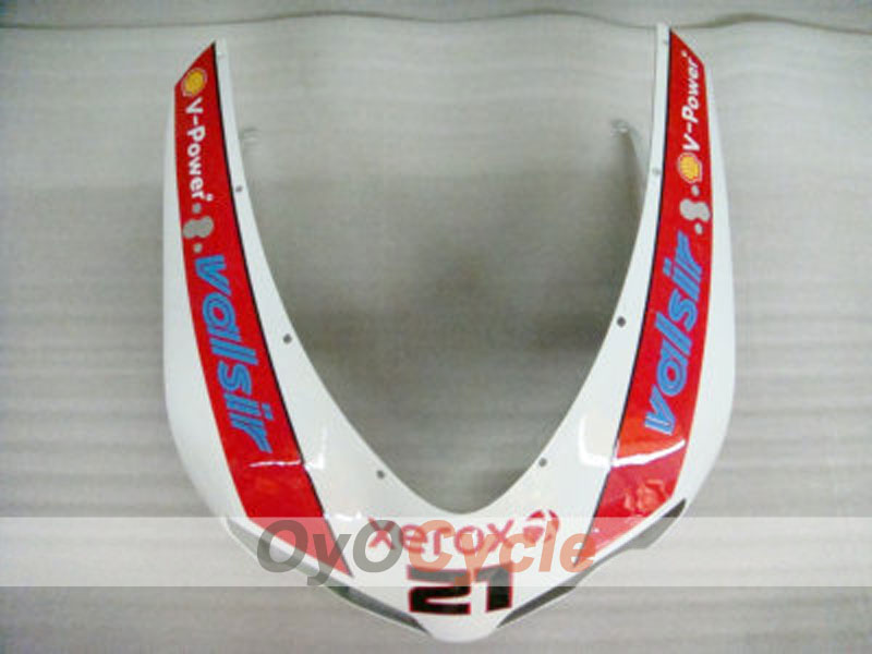 Einspritzverkleidungssatz für Ducati 1098, Baujahre 07-09 - Rot, Weiß - Xerox #OYO87902232