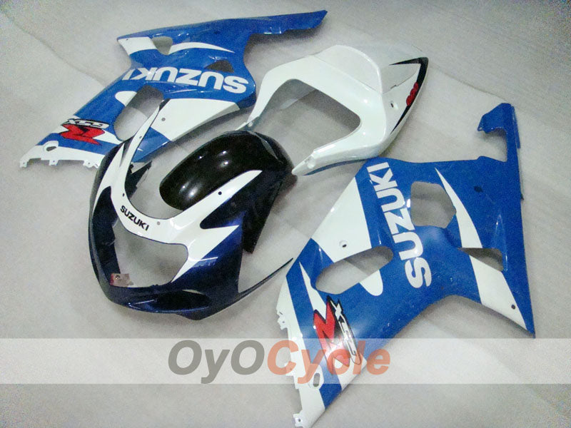 Verkleidungssatz für Einspritzmodelle 01-03 GSX R600 - Blau, Weiß, Schwarz - Werksstil #OYO87905095