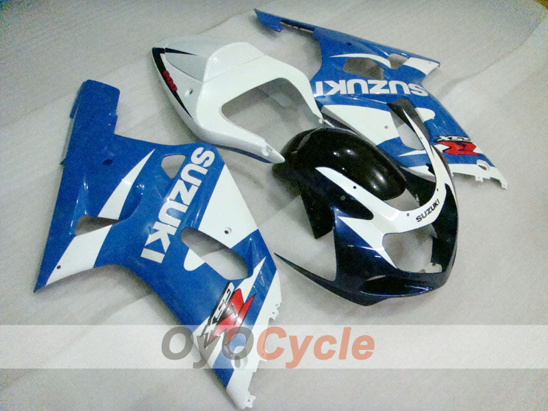 Verkleidungssatz für Einspritzmodelle 01-03 GSX R600 - Blau, Weiß, Schwarz - Werksstil #OYO87905095