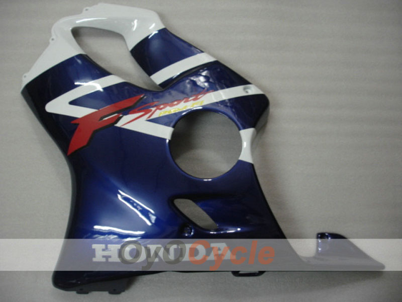 Einspritzverkleidungssatz für CBR600F4i 01-03 - Blau, Weiß - Werksdesign #OYO87900184