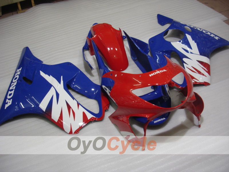 Einspritz-Verkleidungssatz für CBR600F4 99-00 - Rot, Blau - Werksdesign #OYO87900131 Hauptbild
