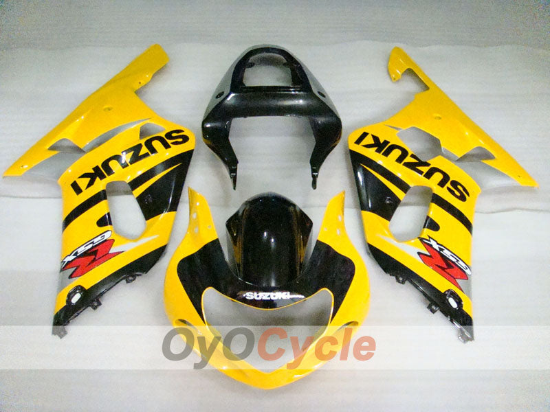 Verkleidungssatz für Einspritzmodelle 00-03 GSX R750 - Gelb, Schwarz - Werksdesign #OYO87901138 Zweitbild