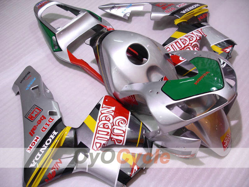 Verkleidungssatz für 03-04 CBR600RR - Rot, Silber - Cup Needle #OYO87900223