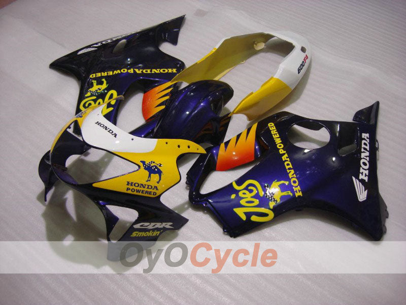 Verkleidungssatz für Einspritzermodelle der CBR600F4 99-00 - Gelb, Blau - Camel #OYO87900105 Hauptbild
