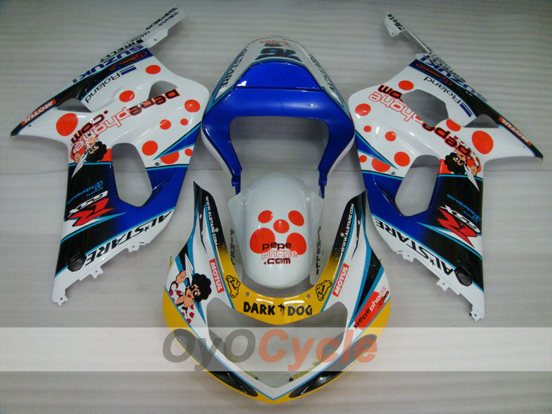 Verkleidungssatz für Einspritzmodelle 01-03 GSX R600 - Blau, Weiß - Dark Dog #OYO87901035 Zweitbild