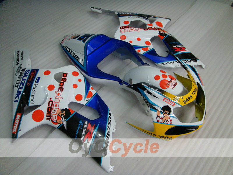 Verkleidungssatz für Einspritzmodelle 00-03 GSX R750 - Blau, Weiß - Dark Dog #OYO87901029 Hauptbild