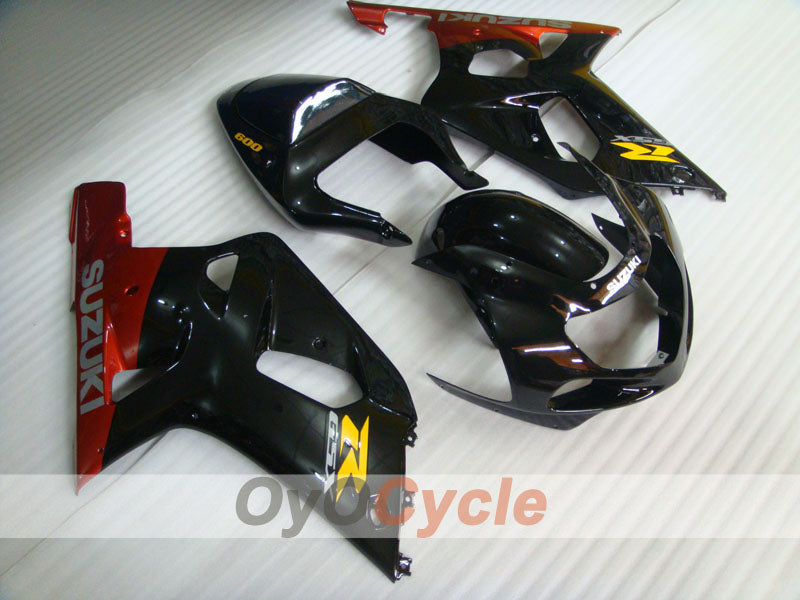 Verkleidungssatz für Einspritzmodelle für 00-02 GSX R1000 - Rot, Schwarz - Werksstil #OYO87905179 Zweitbild