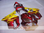 Einspritzverkleidungssatz für 01-03 CBR600F4i - Rot, Gelb - Flame #OYO87900154