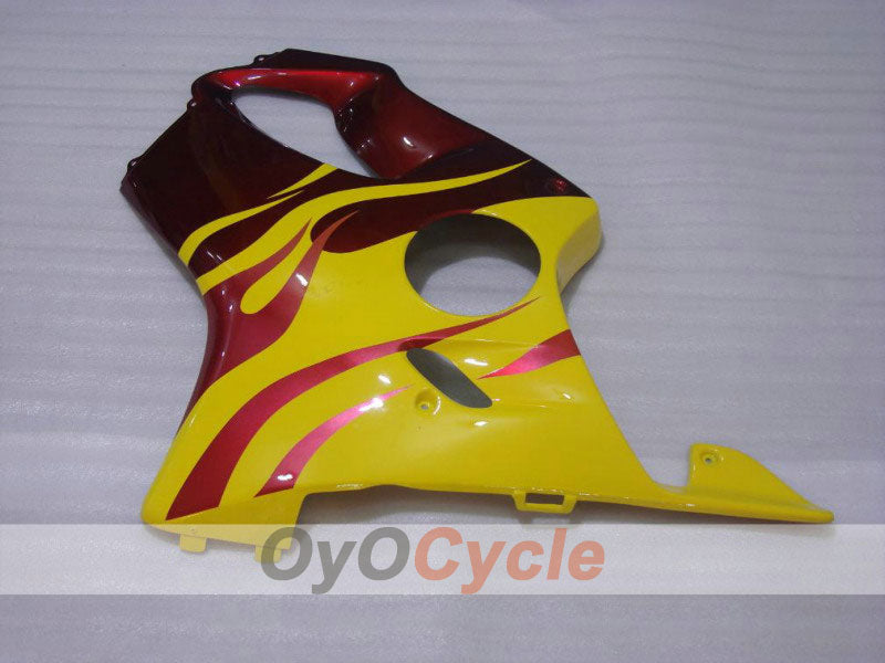 Einspritzverkleidungssatz für 01-03 CBR600F4i - Rot, Gelb - Flame #OYO87900154