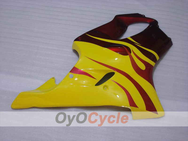 Einspritzverkleidungssatz für 01-03 CBR600F4i - Rot, Gelb - Flame #OYO87900154