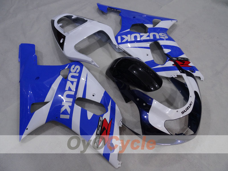 Einspritzverkleidungssatz für GSX R1000 00-02 - Blau, Schwarz - Werksstil #OYO87905222