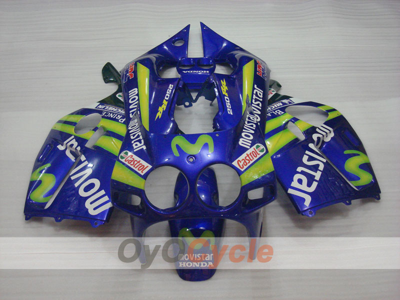 Verkleidungssatz mit Einspritzung für CBR250RR 88-89 - Gelb, Blau - Movistar #OYO87902896 Zweitbild