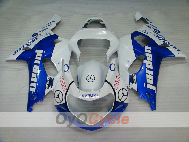 Einspritzverkleidungssatz für GSX R1000 00-02 - Blau, Weiß - DUNLOP #OYO87905226 Zweitbild