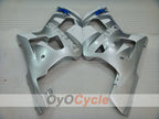 Verkleidungssatz für 00-02 GSX R1000 - Weiß, Schwarz, Silber - Werksstil #OYO87905205