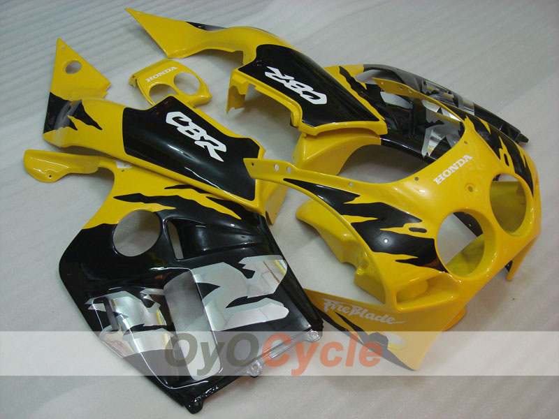 Verkleidungssatz mit Einspritzung für CBR250RR 88-89 - Gelb, Schwarz - Fireblade #OYO87902892