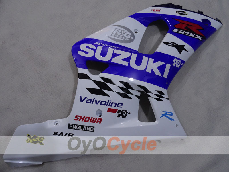 Verkleidungssatz für 01-03 GSX R600, Spritzguss - Blau, Weiß - MICHELIN #OYO87905082
