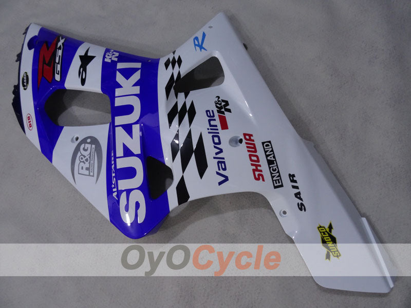 Verkleidungssatz für 01-03 GSX R600, Spritzguss - Blau, Weiß - MICHELIN #OYO87905082