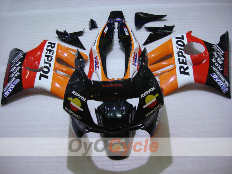 Einspritzverkleidungssatz für 95-96 CBR600F3 - Orange, Schwarz - Repsol #OYO87902761 Zweitbild