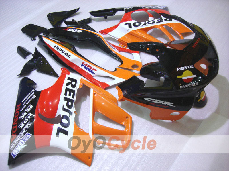 Einspritzverkleidungssatz für 95-96 CBR600F3 - Orange, Schwarz - Repsol #OYO87902761 Hauptbild