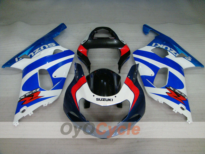 Einspritz-Verkleidungssatz für GSX R750, Baujahre 00-03 - Blau, Weiß - Werksstil #OYO87905123 Hauptbild