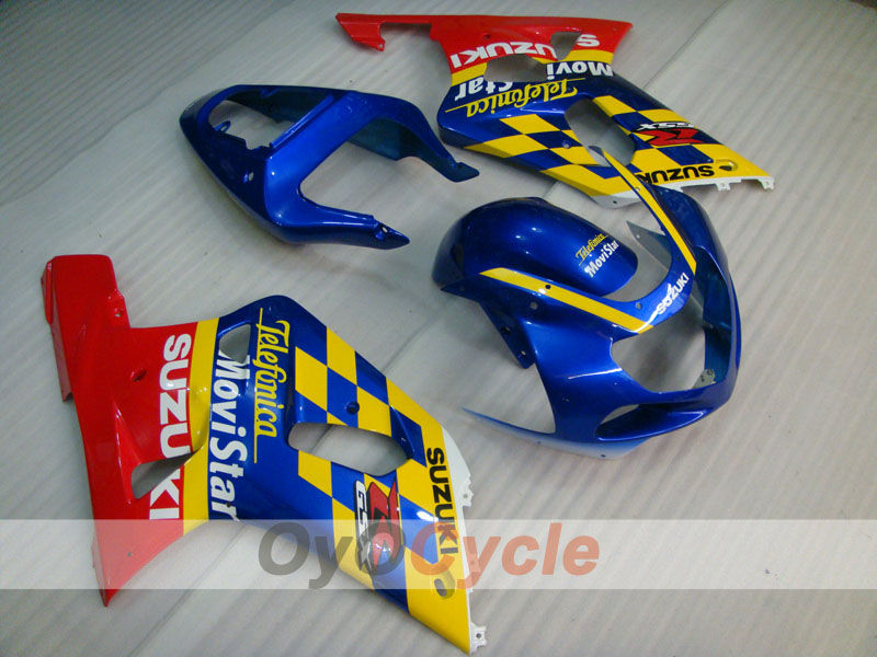 Verkleidungssatz für Einspritzmodelle, GSX R750, 00-03 - Rot, Blau - Movistar #OYO87901066 Hauptbild